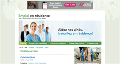 Desktop Screenshot of emploienresidence.com